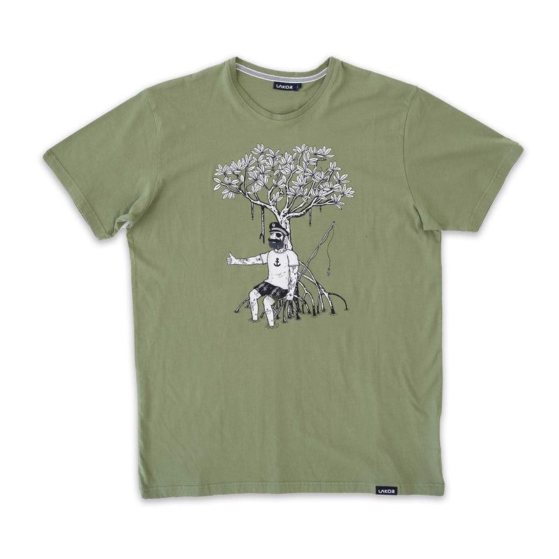Lakor Mangrove Roots T-Shirt - Olivine	